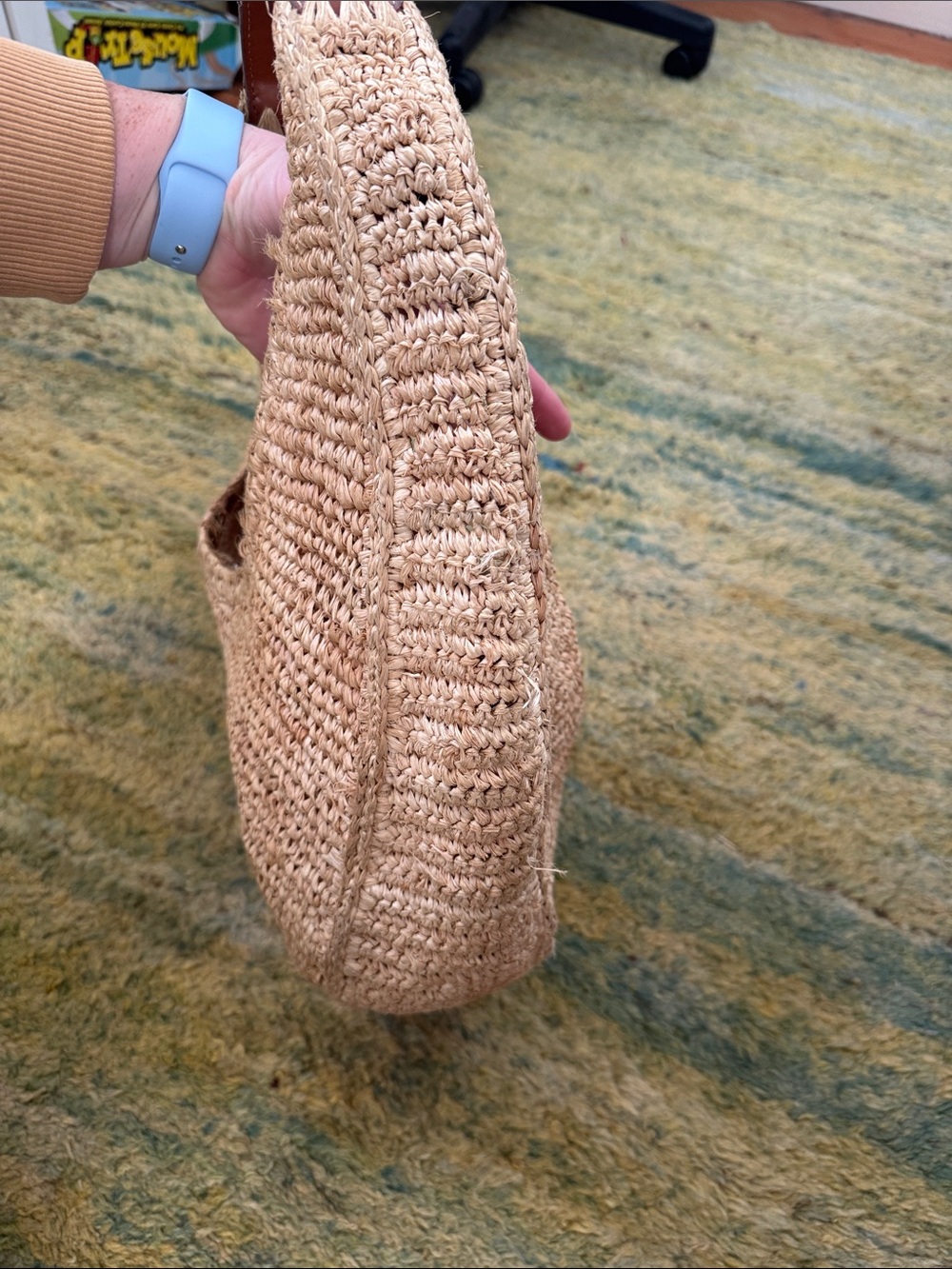 STAUD Raffia Moon bag Large - Picture 8 of 10